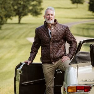 Discover Heritage Style with the VogueHide Highlands Leather Quilted Jacket | Mahogany Brown