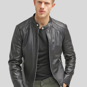 VogueHide Lambskin Leather Jacket – Timeless Style & Comfort | Black