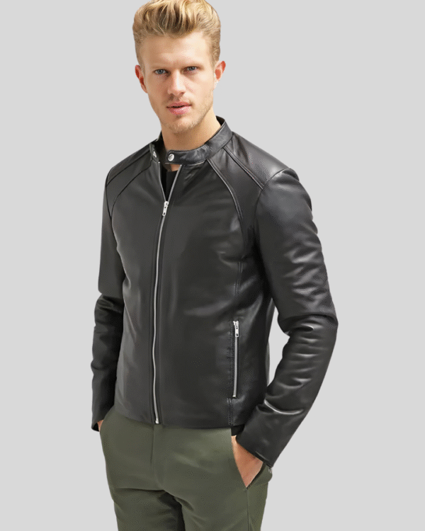 VogueHide Lambskin Leather Jacket – Timeless Style & Comfort | Black - Image 2