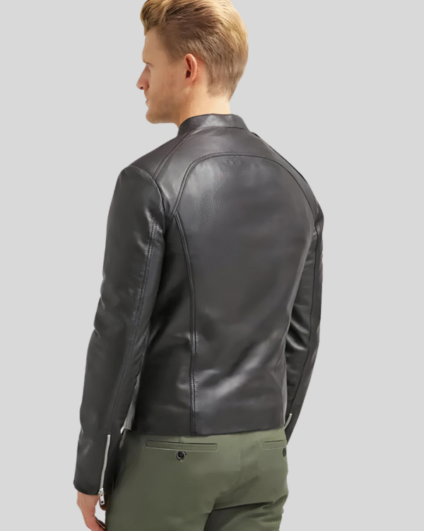 VogueHide Lambskin Leather Jacket – Timeless Style & Comfort | Black - Image 4