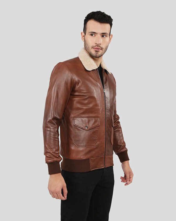 VogueHide Brown Lambskin Leather Jacket – Timeless Style | Brown