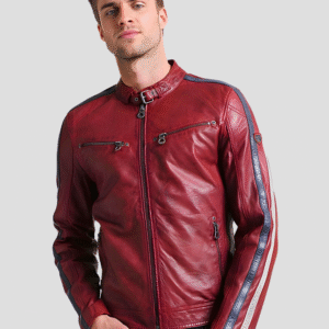 VogueHide Red Lambskin Leather Jacket – Bold Style & Lasting Comfort | Red