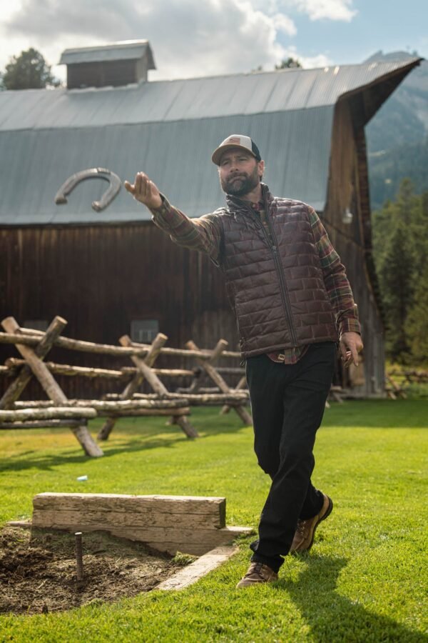 Embrace Rugged Elegance with the VogueHide Teton Leather Vest | Brown - Image 9