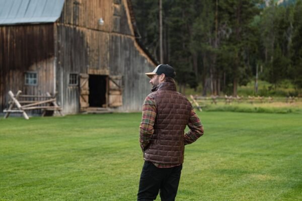 Embrace Rugged Elegance with the VogueHide Teton Leather Vest | Brown - Image 13