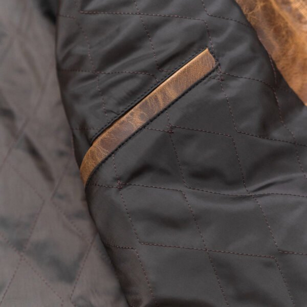 Ride with Attitude – The VogueHide Café Racer Leather Jacket | Distressed Tan - Image 11