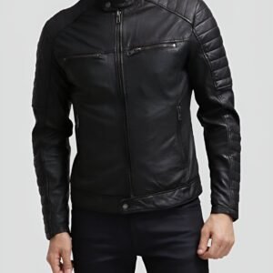VogueHide Lambskin Leather Jacket – Classic Elegance with Modern Comfort | Black