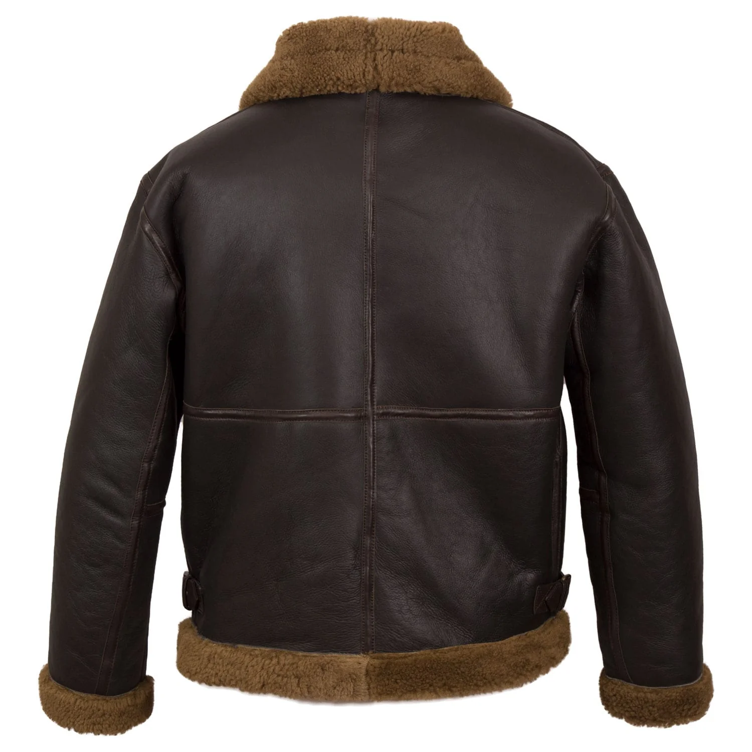 B5: Men's Rust Sheepskin Flying Jacket by VogueHide - Image 2