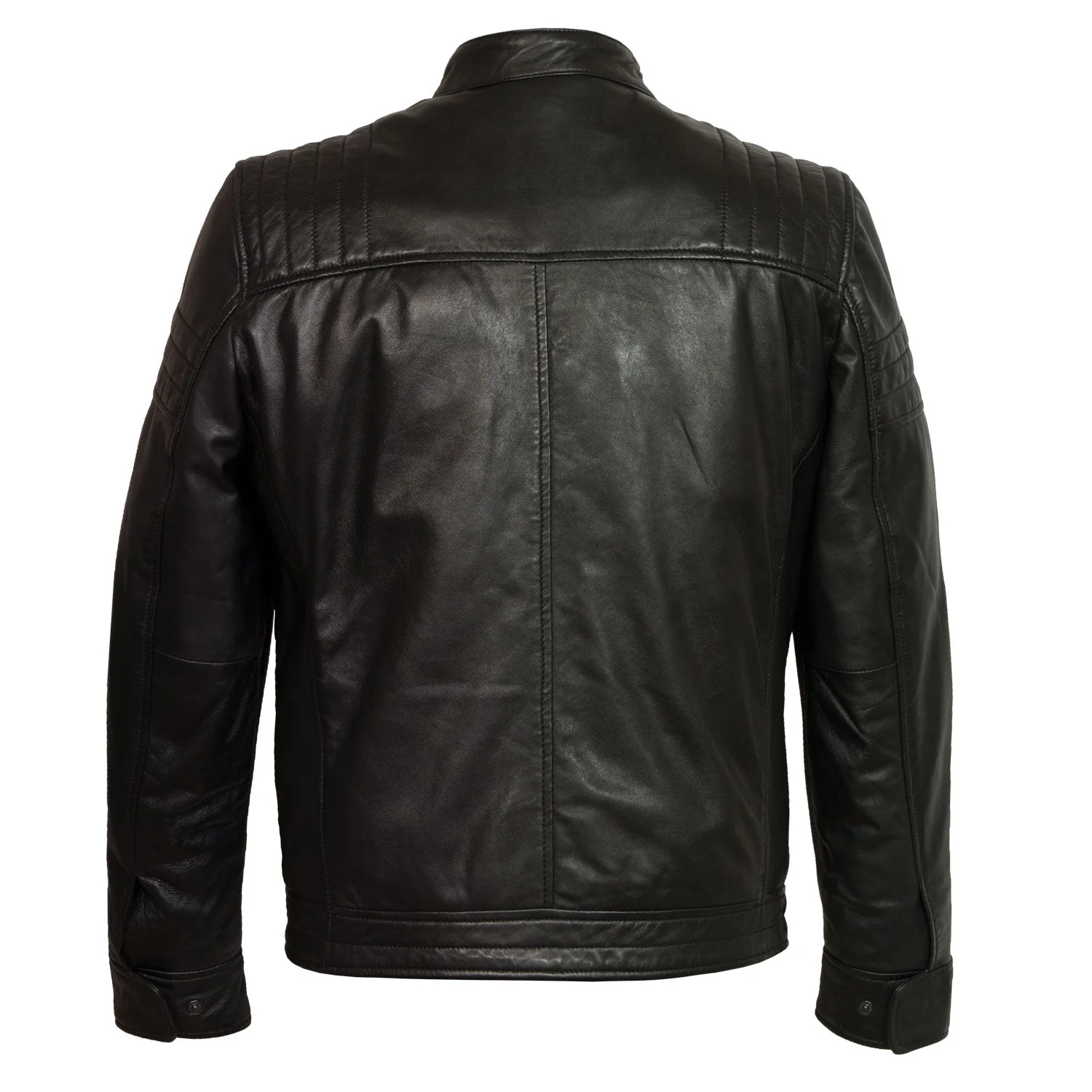 Budd: Men's Black Antique Leather Jacket by VogueHide - Image 2