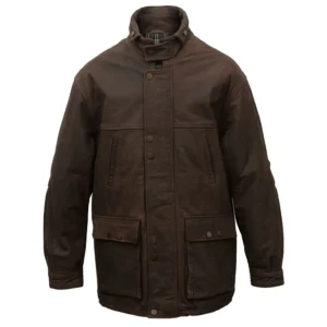 Hunter: Men's Brown Leather Coat by VogueHide by VogueHide