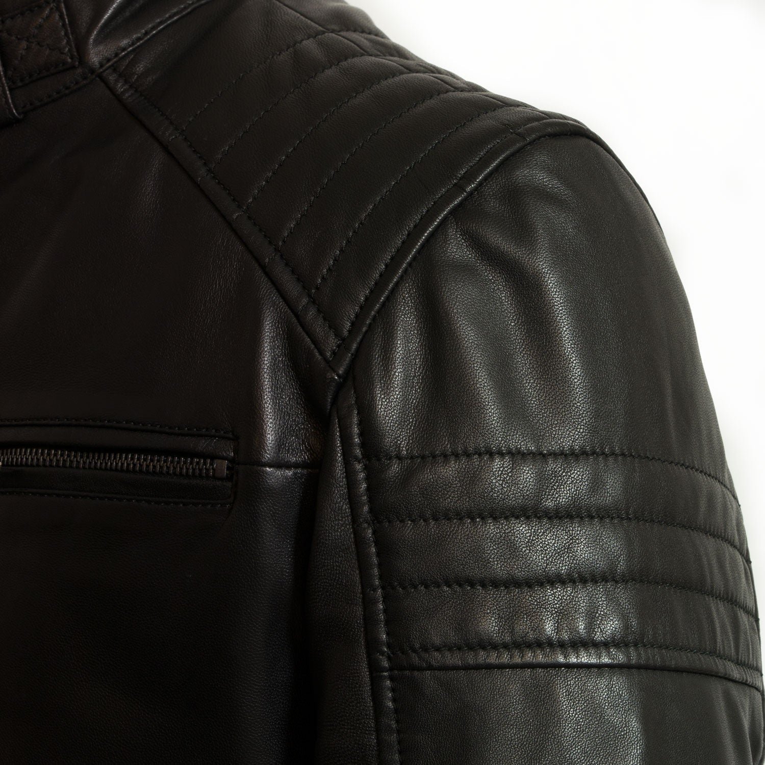Budd: Men's Black Antique Leather Jacket by VogueHide - Image 4