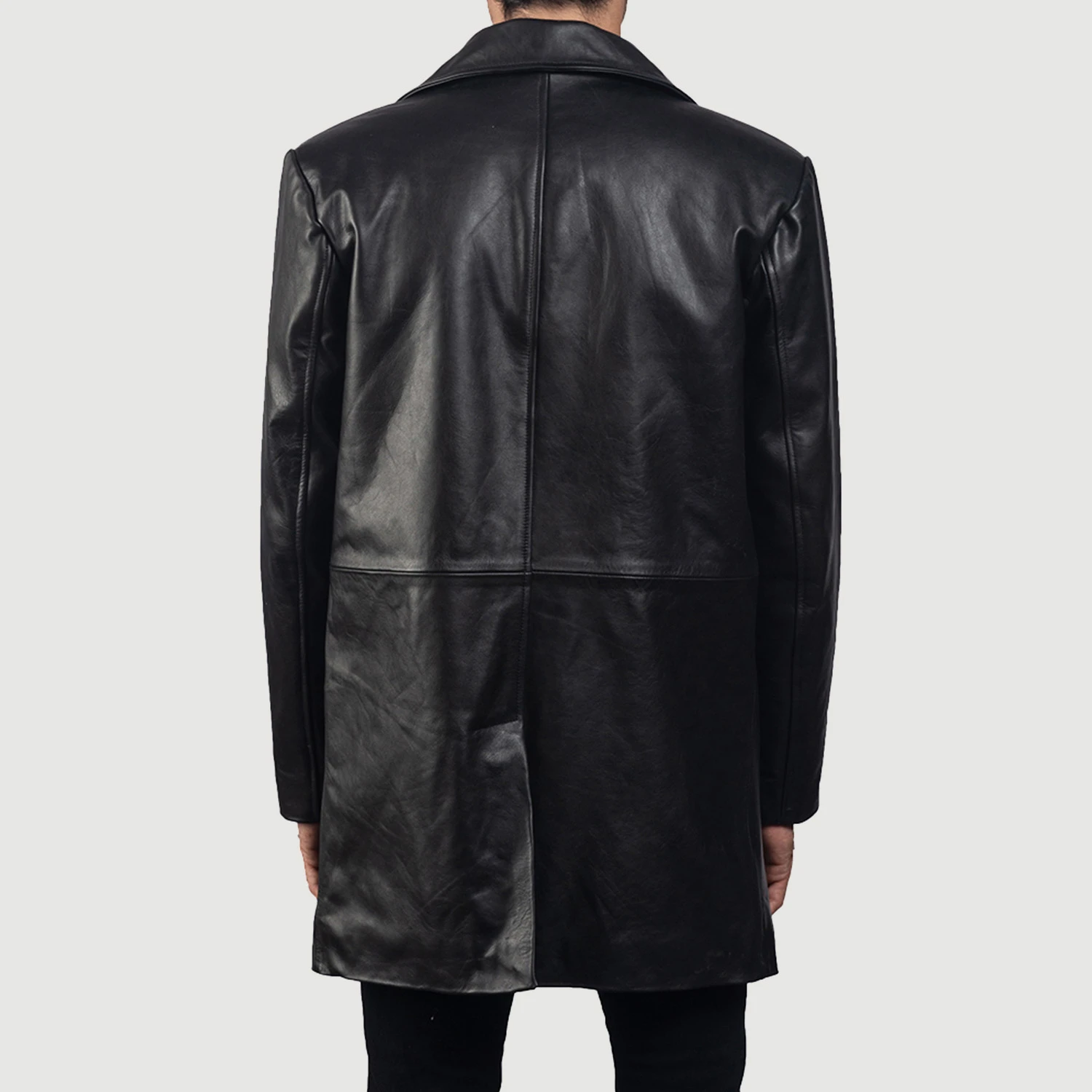 Classmith Black Leather Coat by VogueHide - Image 4